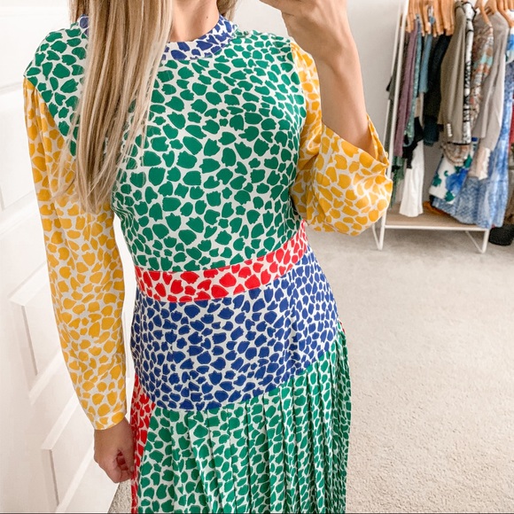 Rixo Charlene Dress Psychadelic Tulip - Picture 5 of 9